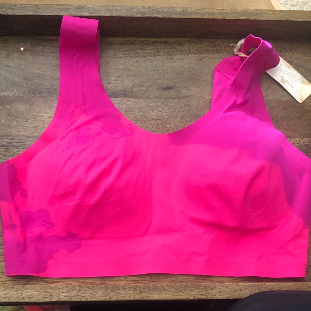 Aerie Vibrant Pink Seamless Bra